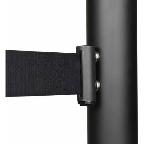 Crochet magnétique pour fixation de sangle rétractable - Noir