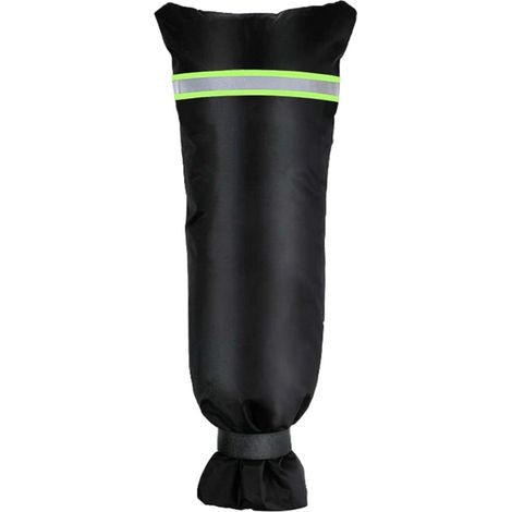 Couverture Isolante Pour Robinet Extérieur - 70 x 38 cm - Polyester Noir - Protection Antigel Hiver - 1 Pièce (1/5)