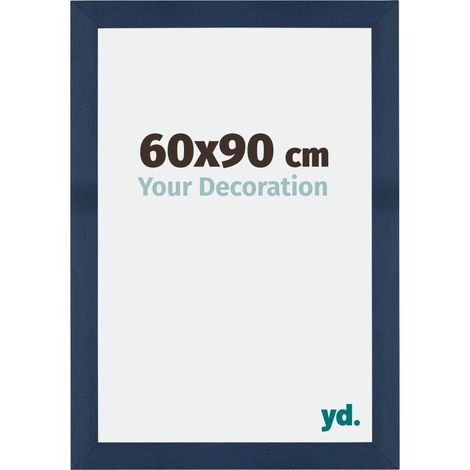 Cadre Puzzle 60x90 cm - cm - Bleu Foncé Patiné - MDF - Mura. (1/5)
