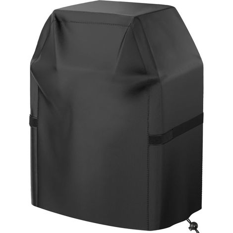 Housse de barbecue , 32 pouces , pour petit barbecue à gaz , imperméable , résistante aux intempéries , aux UV et à la décoloration , avec sangles auto-agrippantes , noire (1/5)