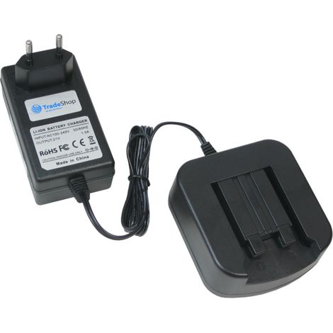 Trade-Shop 18V Li-Ion Akku Ladegerät Ladestation Schnellladegerät Kompakt-Ladegerät für Festool Festo PSC/PSBC 420 Quadrive T18 Quadrive TSC55 SYSROCK BR 10 T15 T18 Drill Drivers T18+3 Ti 15