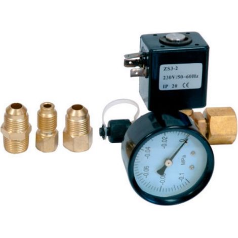 Kit válvula de solenoide y vacuómetro