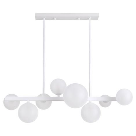 Lampara de techo alargada Lozolla 8xg9 Blanca