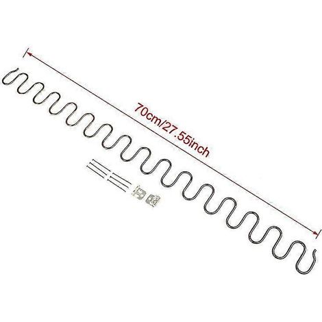 Ressorts de rechange pour canapés et chaises, ressorts de meubles avec clips, compatibles avec Ressort Hardware Edition 0120. (1/5)