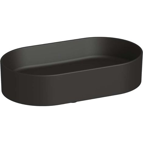 Jika Astra - Aufsatzwaschbecken, 53x31 cm, ohne Überlauf, ohne Hahnloch, mattschwarz H8183667161121 (1/2)