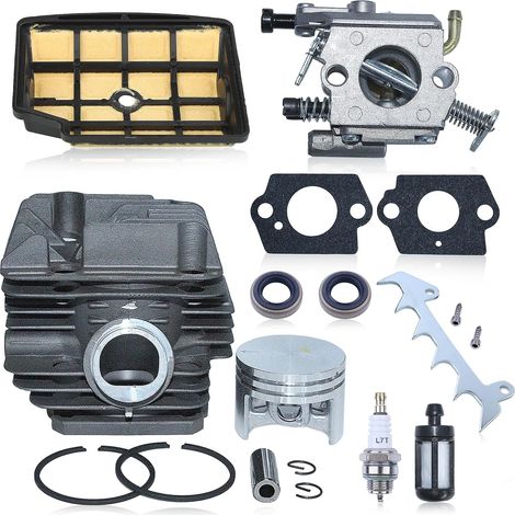 40mm Cylinder Piston Kit, for Stihl MS200, MS200T, 020T Chainsaw, with Spark Plug and Air Filter Carburetor Kit, Replacement 1129 020 1201, 11290201202 (1/5)