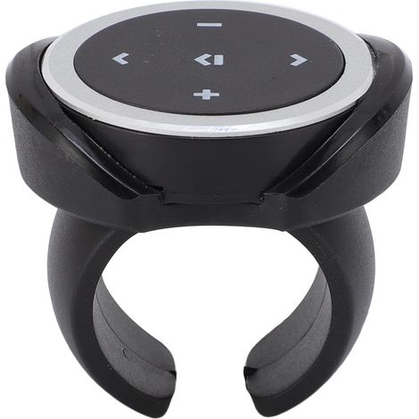 Bluetooth Media Bouton Remote Contrôle, Volant de Voiture TéléCommande, Bouton de Commande de Musique Selfie à Distance pour Le Volant de Moto (1/5)