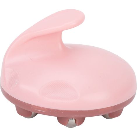 Massageur manuel rotatif 7 billes, portable en ABS et acier, design compact pour détente - Rose (1/5)