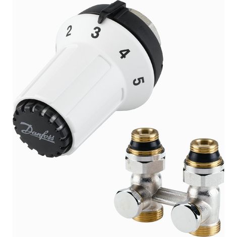 Robinet thermostatique Danfoss panda ras-ck capteur intégré plage 8-25 °C