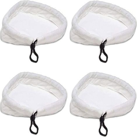 Set di 4 panni di ricambio per scopa a vapore, in microfibra, dischetti triangolari per pavimenti, adatti per scope a vapore, pulizia domestica, USA (1/4)