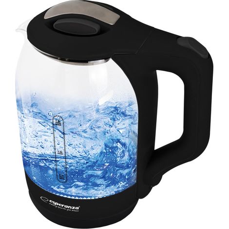 Esperanza Hervidor Eléctrico Vaso Con Luz Led Yukon 1,7 L Negro
