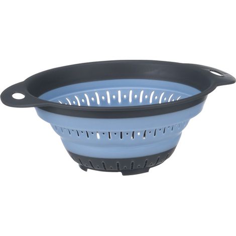Passoire Pliable - Ensembles de 2 Passoires en Silicone Repliables pour Pâtes Légumes et Fruits - Sans BPA (1/5)