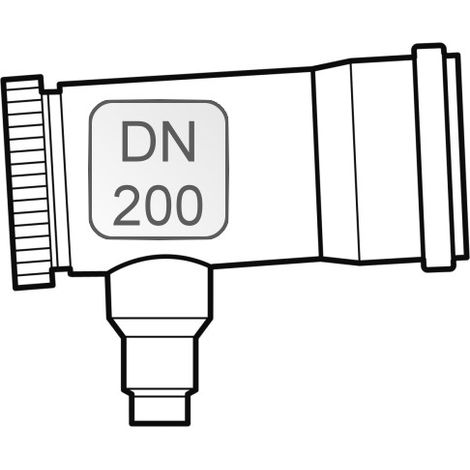 Endstück PP, DN200, mit Kondensatablauf - 48000012842 von Weishaupt