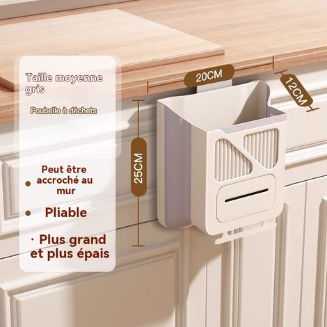 Structure pliable en caoutchouc souple PP+TPR épais, indéformable, inodore, imperméable et résistante à l'humidité, blanc cassé(7L) (1/5)