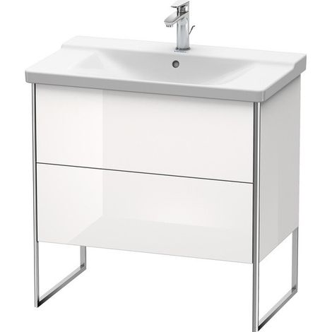 Meuble sous-vasque XSQUARE 805x810x473mm flanelle gris brillant