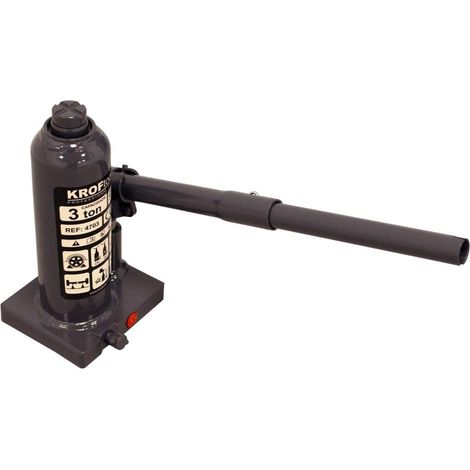 Cric hydraulique bouteille 3t, 3 tonnes standard