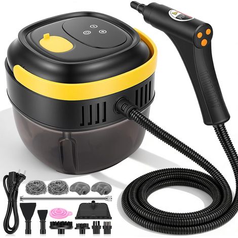 Manual Steam Cleaner, Car Steam Cleaner, 15s Quick Heating, 3.5 Bar High Pressure, 6 Adjustable Levels, 1.7L Tank, 4 Accessories, for Home, Kitchen, Bathroom (1/5)