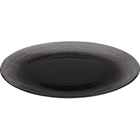 Assiette plate en verre LAKRIS, Ø 28 cm
