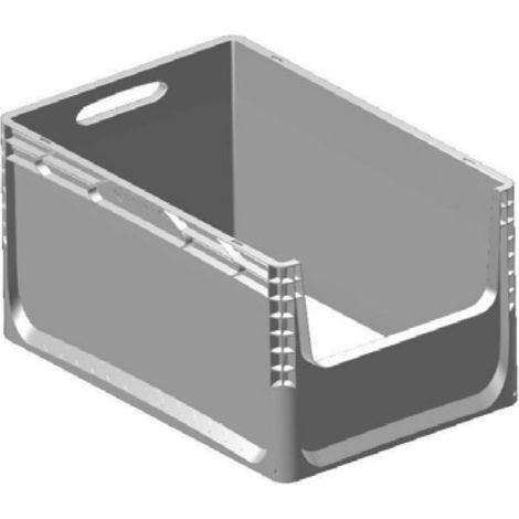CONTENITORE INDUSTRIALE GRIGIO CHIARO 40X30X22 CM
