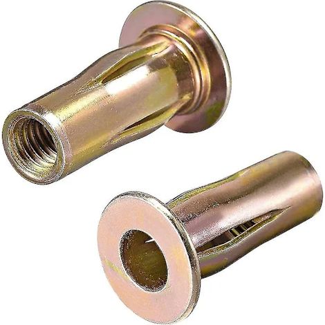 Jeu de 25 écrous à sertir, M8, en acier au carbone, pour travaux d'assemblage, de réparation et d'entretien.-AquaForge (1/2)