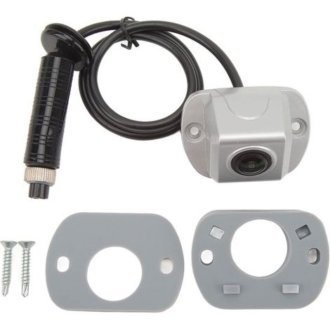 Caméra de recul, caméra latérale, tête aviation 4 broches, angle de vision de 150°, vision nocturne, caméra d'angle mort pour camping-car, fourgonnette, camion, bus (1080p)