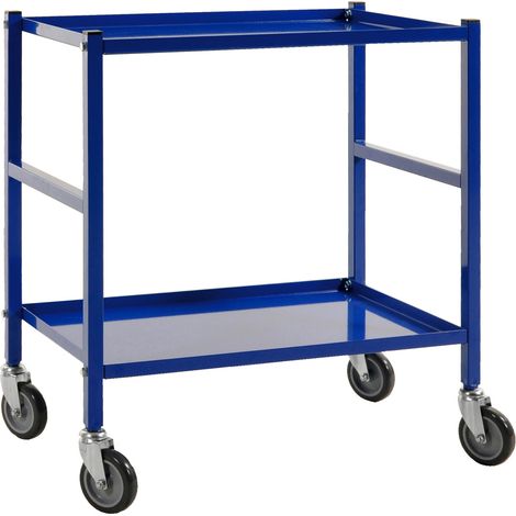Kongamek Tischwagen 625x414mm Ladefläche in blau mit Bremse (1/3)
