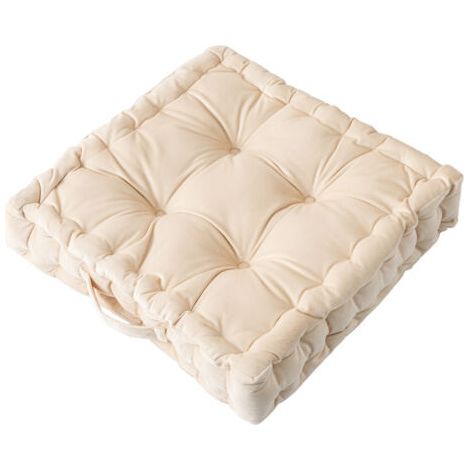 (blanc cassé)Coussin  - Taille 42x42 cm- Épaisseur Idéale - Confortable et Élégant - Agréable au Toucher (1/5)