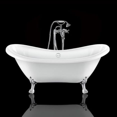 Bañera con patas DARLINGTON  175 cm patas LEÓN CROMADAS