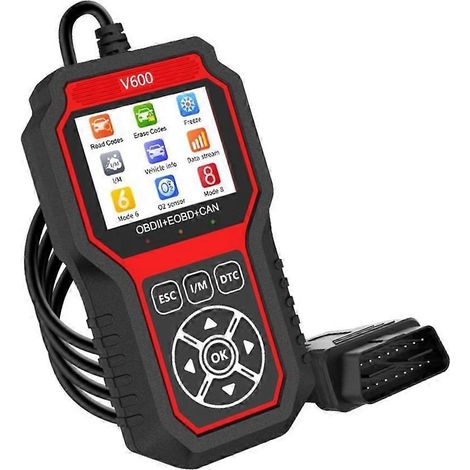 Voici une proposition de titre produit en français (moins de 190 caractères) :
Scanner automobile portable OBD2, outil de diagnostic vehicle pour réinitialisation voyant défaut, lecteur code panne vo (1/4)