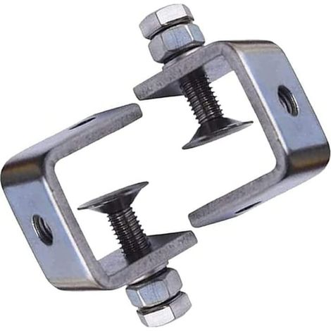 AIDUCHO Serre-Joints C, 4 Pièces Pince Robuste Acier Inoxydable, Pince C Robuste, Pince Fixation Travail Bois, Pour Travail Bois Bricolage, Soudage, L'ébénisterie, Couleur Argent (1/5)