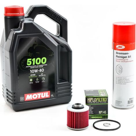 Kit Entretien Vidange Standard pour YAMAHA TRX 850 de 1996 à 1999 - MOTUL 5100 10W40 4L