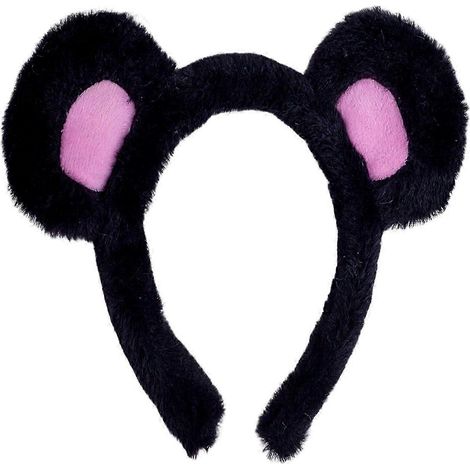 Haarreif mit Bärenohren für Mädchen, Cartoon-Plüsch-Haarreif, Make-up-Gesichtswäsche, Halloween-Cosplay-Haarreif-B (1/5)