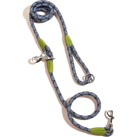 Diese Leine eignet sich für Hunde aller Größen und erleichtert Laufen, Spazierengehen und Training. Sie ist aus hochbeständigem Nylon gefertigt, 2,3 Meter lang und hat einen Durchmesser von 1,2 Zentim (1/5)
