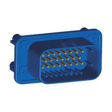 Connettore AmpSeal femmina 23 vie blu da circuito stampato con pin dorato