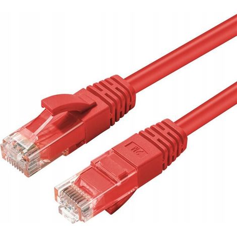 MicroConnect U/UTP CAT6 10M Rojo LSZH