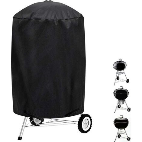 Outdoor barbecue cover, waterproof and UV resistant, compatible with Weber, Holland, Jennair, etc. (77 x 77 x 58 cm) (1/4)