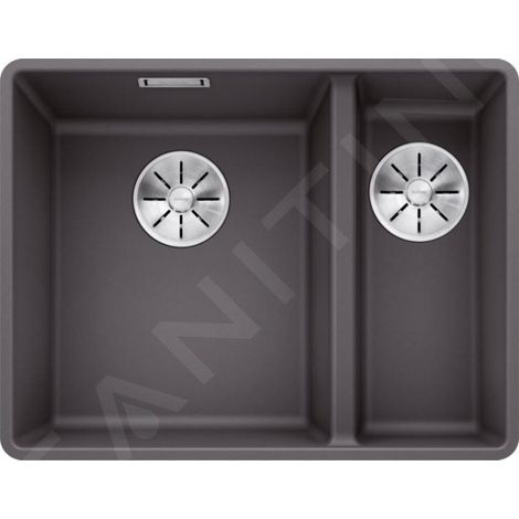 Blanco Subline 340/160 - Évier en silgranite, 552x427 mm, bac à gauche, gris rocher 523569 (1/4)