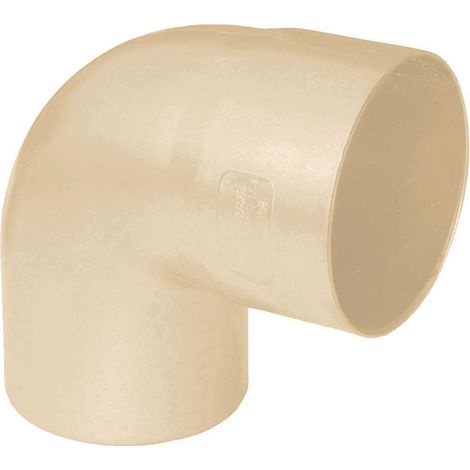 Coude à 87° pour tube de descente PVC Ø80 sable (1/3)