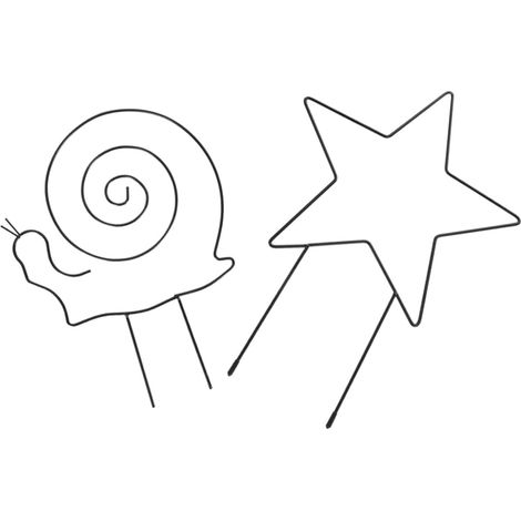 2 supports pour plantes grimpantes en métal, treillis de jardin (1/5)
