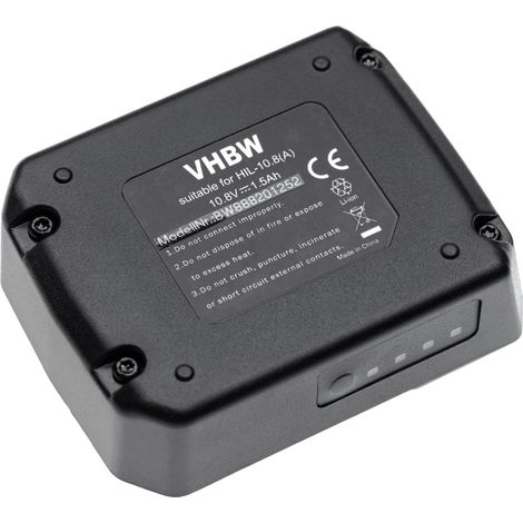 vhbw 3x Akku Ersatz für Hilti B 12/2.6, B 12/4.0 für Elektrowerkzeug (1500 mAh, Li-Ion, 10,8 V)
