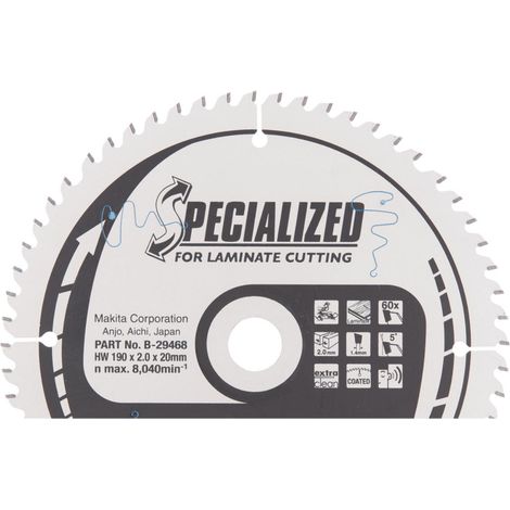 LAM TCT ST 190x20MM 60D SPE LAMIN MAKITA B-29468 (1/3)