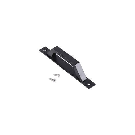 Schwarzer Aluminium-Türgriff rechts für Schiebetüren (schwarz) - Crezuo
