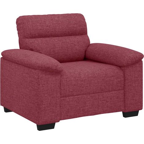 vidaXL Poltrona Rosso Vino 60 cm in Tessuto (1/5)