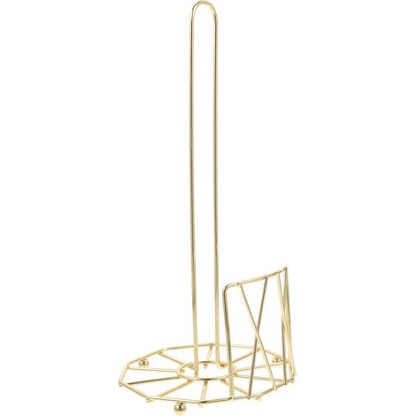 CCYKXAIron Paper Towel Holder with Openwork Design, Simple and Elegant Vertical Kitchen Stand, Easy to Clean, for Countertop (1/5)