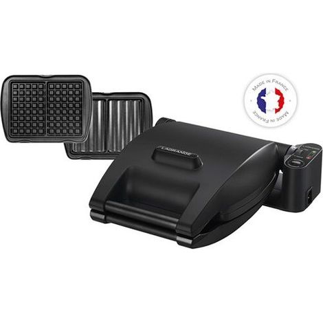 Lagrange Waffeleisen und Premium-Croque-Monsieur 019462 1200 W Schwarz - 3196200194629
