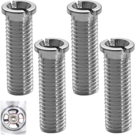 Lot de 4 Vis Creuses M12, Acier Inoxydable 304, 35 mm, Pour Évier Cuisine Et Bar (1/5)