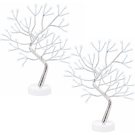 Mini Starburst Christmas Tree 2 pcs Silver 12 x 50 cm Steel vidaXL (1/5)