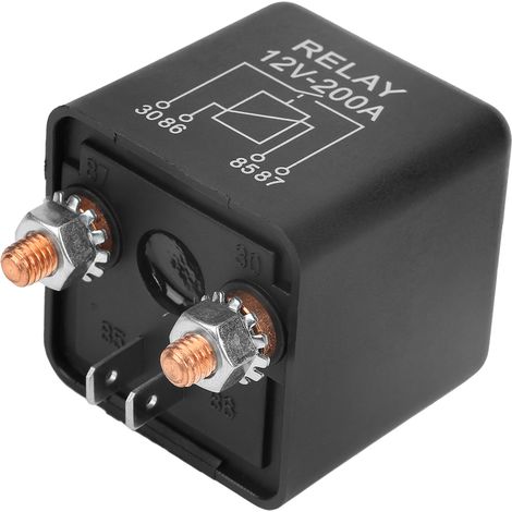 WM686 12V 4-Pin Startrelais Hochleistungs-Kfz-Ein/Aus-Schalterrelais RL/180 200A (1/5)