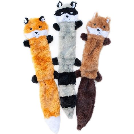 Jouets pour chiens - Occupez-les - Convient aux chiens moyens et grands, jouets couineurs, jouets à mâcher non remplis, peluches douces (1/3)