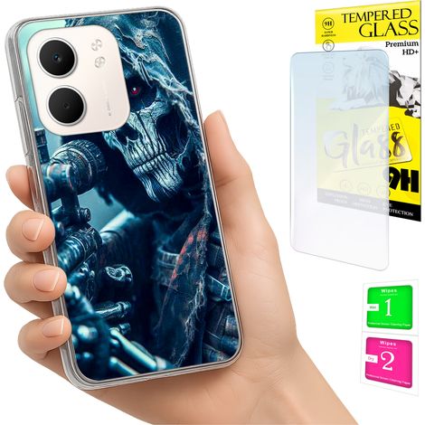 Funda para Oppo A5X Photo, tapa trasera + cristal 9H (1/5)